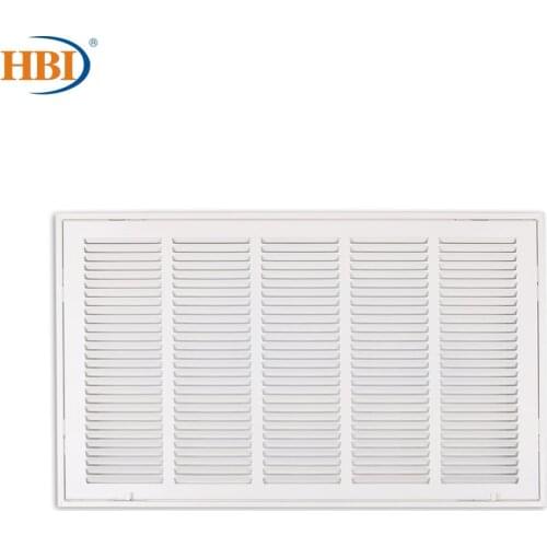 HBI W25"*H14" Steel Air Vent Filter Return Air Grille Vent Cover White Powder Coating with Frame Ceiling and Sidewall Cover