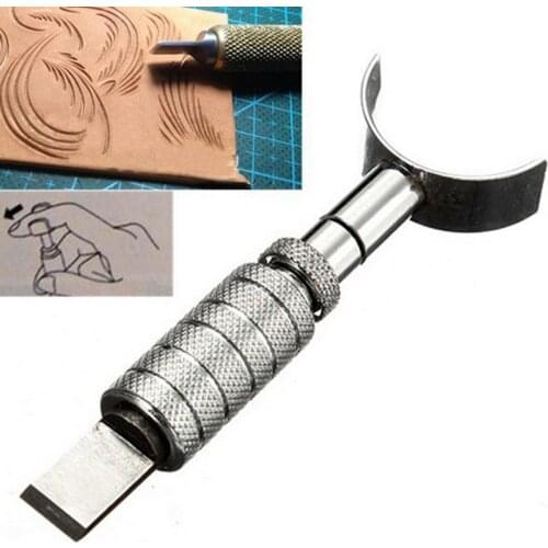 Leather Craft Tool Adjustable Rotating Carving Knife DIY Manual Rotary Tools for Handwork Leather