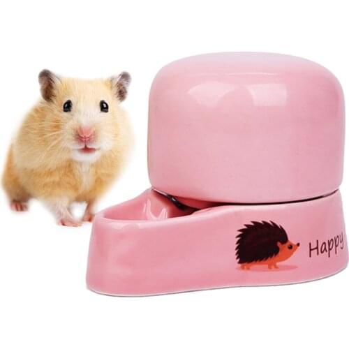 7.9oz Hamster Water Feeder Ceramic Pet Water Dispenser Pet Waterer for Small Pet Small Animal