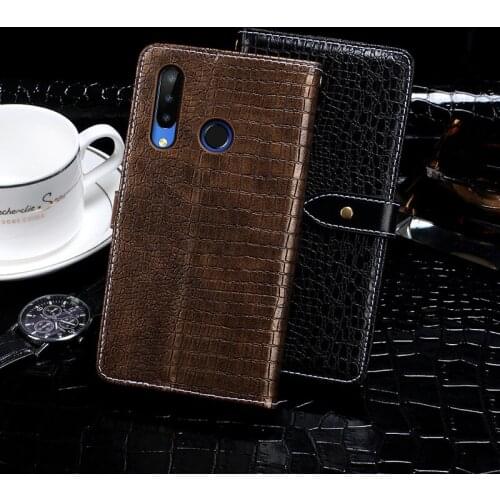 Leather Case For Doogee N20 (Y9 Plus) Case Crocodile Pattern Flip Cover Skin Wallet N20 2019 Protective Phone Shell Fundas Etui