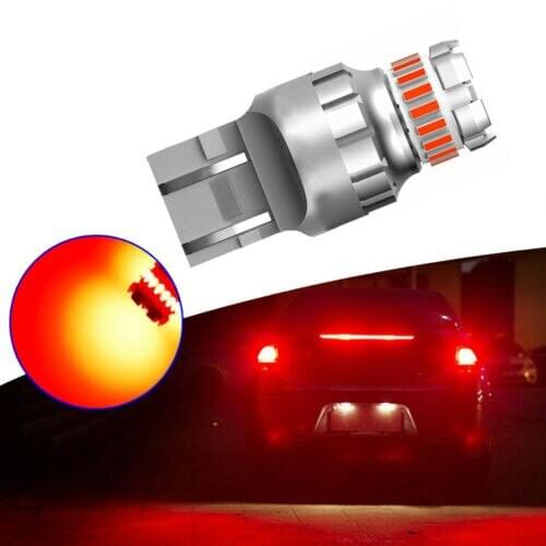 2PCS 7440 7443 RED Led Bulbs super bright Canbus 3030SMD T20 LED 7444 7444NA W21/5W, Led Brake Lights tail lights for Honda
