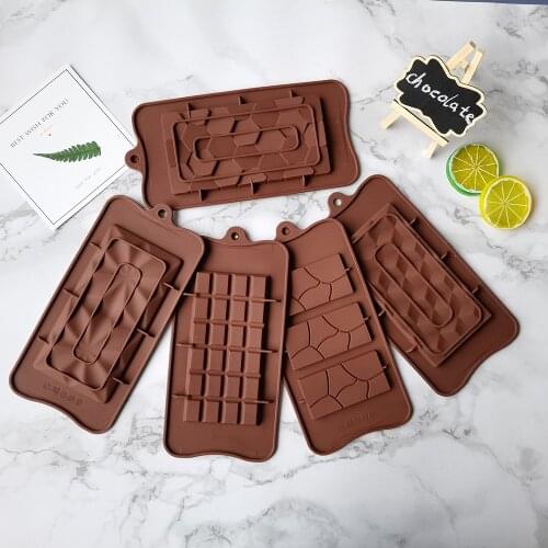 2021 Hot New Silicone Chocolate Mold Cake Mould Whole Block Jelly Candy 3D Geometry DIY Molds Kitchen Accessories Baking Tools