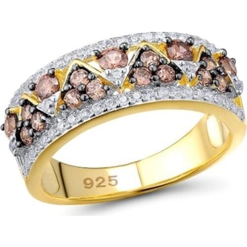 Fashion Triangle Fan Zircon Rings for Women Chic Female Party Anniversary Ring Jewelry Accessories