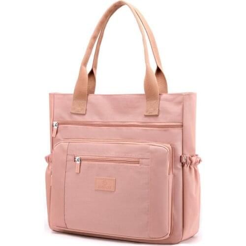 Nylon Fashion Women Tote Bags Female Business Bags Solid Color Ladies Shoulder Messenger Bag Large Capacity Women Handbag Wallet