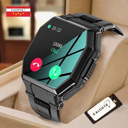 2021 New Smart Watches Bluetooth Call Mens Full Touch Sports Fitness Tracker Blood Pressure Heart Rate Smartwatch Music Control