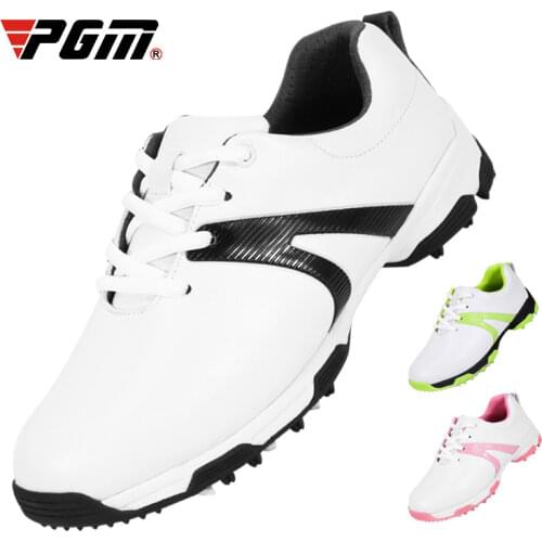 PGM Boys Girls Golf Shoes Waterproof Anti-slip Light Weight Soft and Breathable Universal Outdoor Sports Shoes XZ154