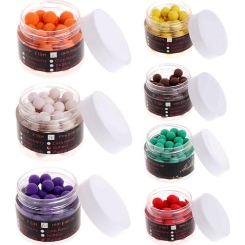 OOTDTY 1 Box Carp Floating Fishing Lure Artificial Baits Beads Pops Up Flavor Smell Ball Fishing Beads for fishing