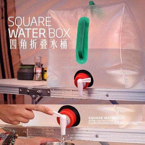 Outdoor camping portable water bag 20L PVC folding bucket washing car bucket emergency bucket water bottle water container