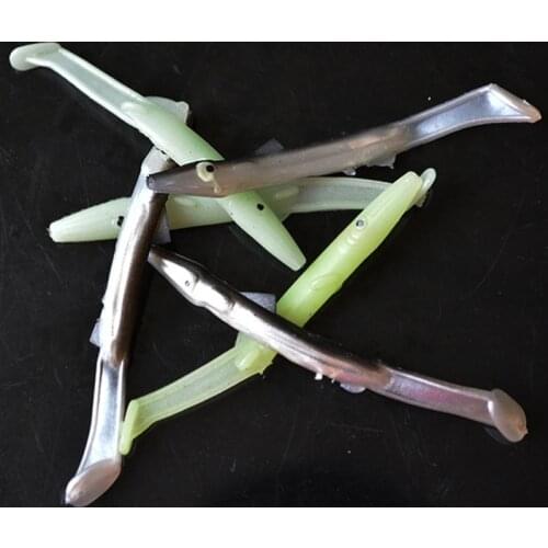 5pcs/lot Randow Color 2.5g 8.5cm Eel Loach Soft Fishing Lure Pesca Tackle Wobblers Fish Lures Carp Leurre Souple Soft Baits