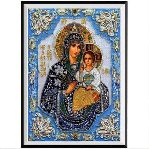 Religious Paintings, Mosaic Embroidery, Cross Stitch Crafts, Round Diamonds, Wall Decorations, Handicrafts