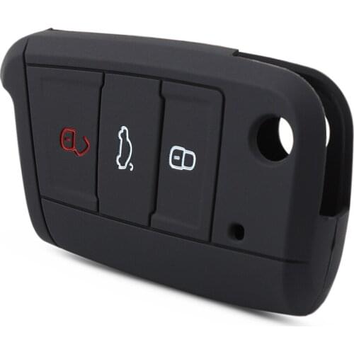 Silicone Key Case Cover For VW Polo Golf 7 Tiguan for Skoda Octavia A7 Kodiaq Karoq for SEAT Ateca Leon Ibiza 2015 2016 2017