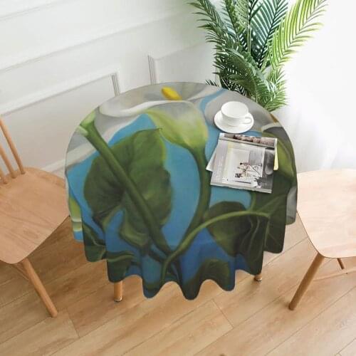 Flowers Tablecloth Modern Printed Table Cover Buffet Cheap Protection Polyester Table Cloth