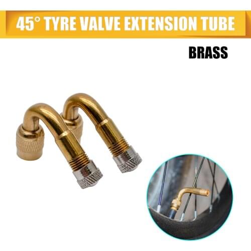 2pcs 45 Degree Car Motorcycle Tyre Valve Extension Adapter Tire Stem Extender Motorcycle Accessories For Bike ATV Van Truck