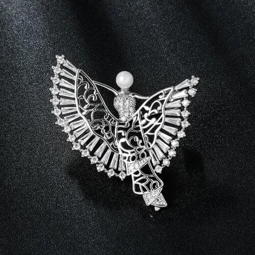 WEIMANJINGDIAN New Arrival High Quality Cubic Zirconia CZ Zircon Crystal Fairy Brooch Lapel Pins