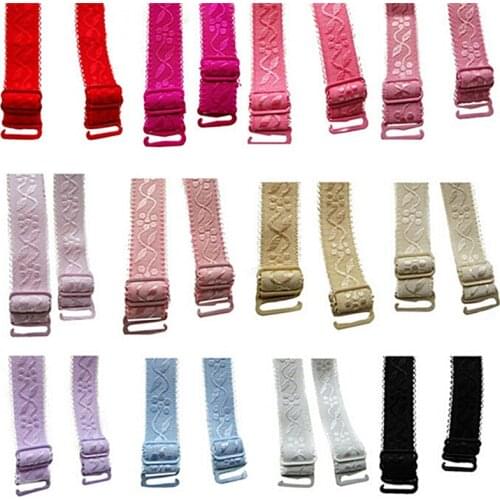 Women double shoulder elastic bra strap accessories 34cm slip resistant bra straps 1 Pair