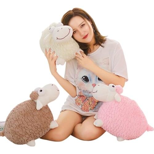 1PC 30/40/50cm 4 Colors Kawaii Sheep Plush Toys Stuffed Animals Kids Toys Alpaca Pillow Creative ValentineS Day Christmas Gifts