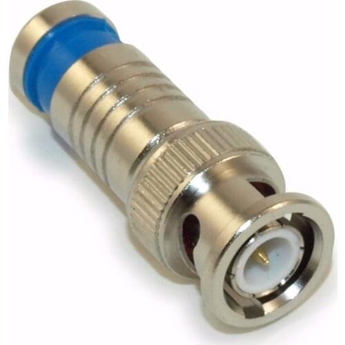 100pcs BNC COMPRESSION connector RG58/RG59/RG6 CCTV COAX CABLE COAXIAL
