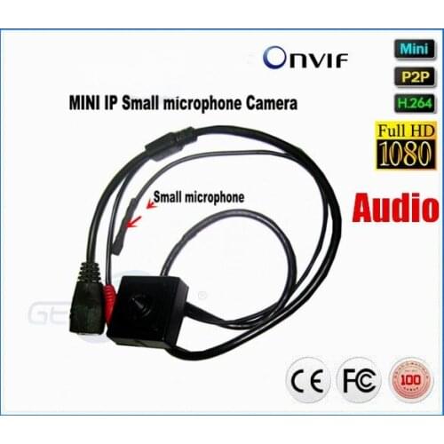 2017 Hot Selling Mini Audio Video Camera 1920*1080P Ip Camera 1080P Onvif 2 Megapixel Pin hole IP Camera 2MP P2P With Microphone