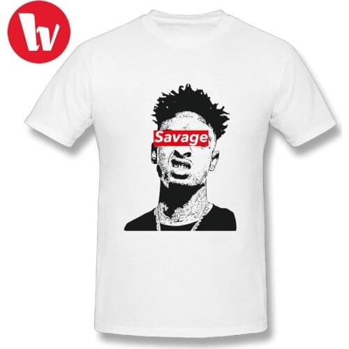 21 Savage Print T-Shirt Men Short Sleeve Tee Shirt 100 Cotton shirts M T Shirt Short Sleeve Casual T-Shirt Plus Size 4XL 5XL 6XL