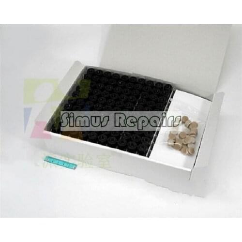 228-21287-91 Shimadzu 4mL Liquid Chromatography Brown Sample Bottle Threaded Injection Bottle Pad Cover 100 Pack