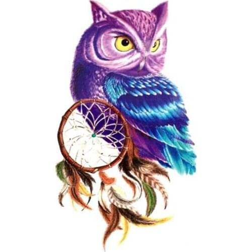 5D Diy Square Diamond Embroidery Painting owl Dream catcher of Cross Stitch Resin Full Diamond Painting owl 3d picture animals
