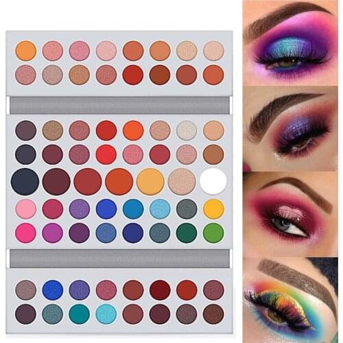 71 Color Eyeshadows Palette Highlight Matte Pearlescent Eye shadow Blusher Shading Powder Multifunction Makeup Cosmetic TSLM1