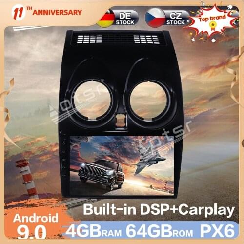 Aotsr Android 9.0 RAM 4GB Car Radio Player GPS Navigation DSP Car Auto Stereo Video HD Multimedia For Nissan Qashqai 2006-2013