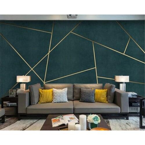 Beibehang Customize new TV minimalist living room geometric lines modern wallpaper papel de parede 3d wall papers home decor