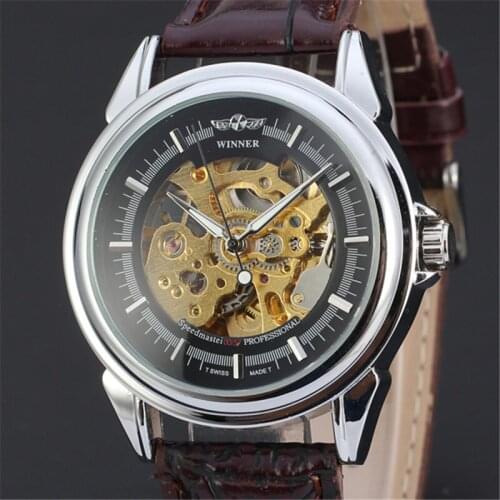 WINNER Mens Wrist Automatic Mechanical Watch Men Top Brand Luxury Clock Business Army Watches Sport Military Clocks Gift 140