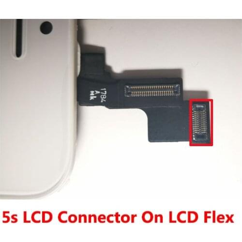 10pcs/lot LCD Display FPC Connector Plug on LCD Display screen flex cable For iphone 5s