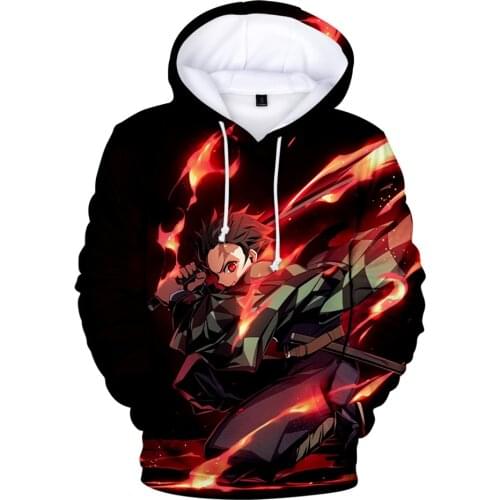 Hot anime Demon Slayer: Kimetsu no Yaiba 3D print Hoodies Men/Boy Sweatshirts 2 To 12 Years Kids autumn winter Clothing