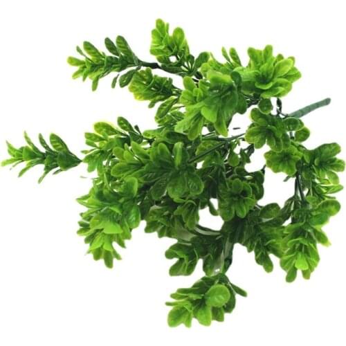 Simulation Green Plant Plastic Artificial Partition Flower Arrangement Decoration Green Leaf Milan Grass Fake Plants Home Decor