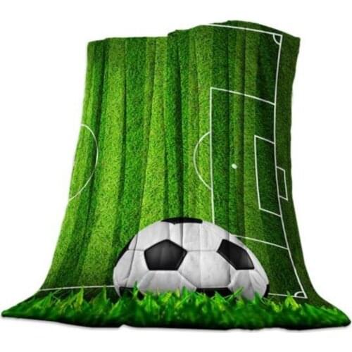 Favorite Football Game Sports Football Blanket Thick Flannel Blanket Bed Textile Home Office Skin-Friendly Fannel 150x200cm