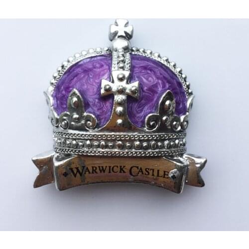 British fridge magnet Warwick castle magnetic sticker castle souvenirs royal crown 3D fridge decoration cute home decor