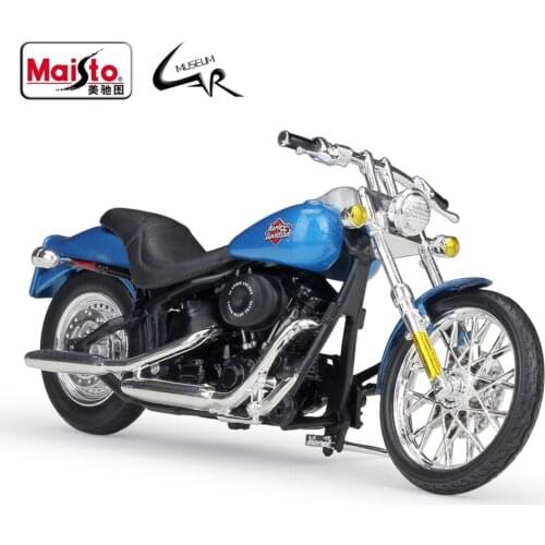 Maisto 1:18 2002 FXSTB Night Traink Model Car Simulation Alloy Motorcycle Metal Toy Car Childrens Toy Gift Collection