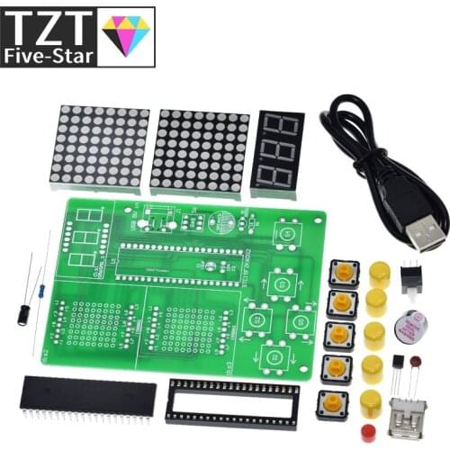 DIY Game Board Kit 51 SCM Chip Retro Electronic Soldering Practice Console Maker Small Production student lab