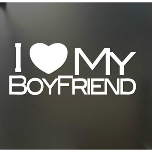 I Love MY BOYFRIEND or GIRLFRIEND window Sticker Love Heart window Window Decal Stickers