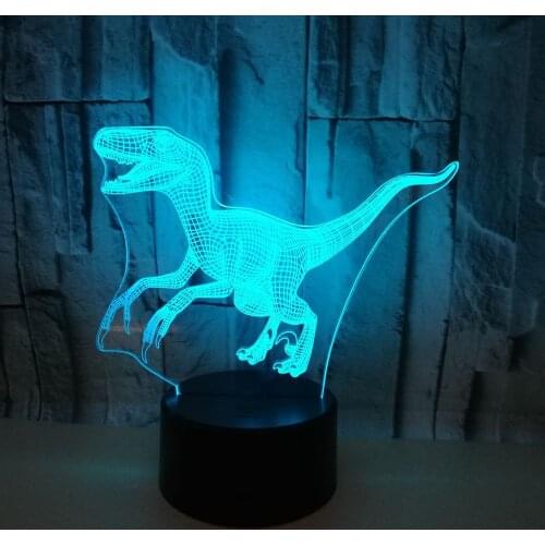 New Dinosaur 3d Lamp With Touch Led Visual Table Moderne Desk Lamp Gift Decoration Atmosphere 3d Small Table Lamps