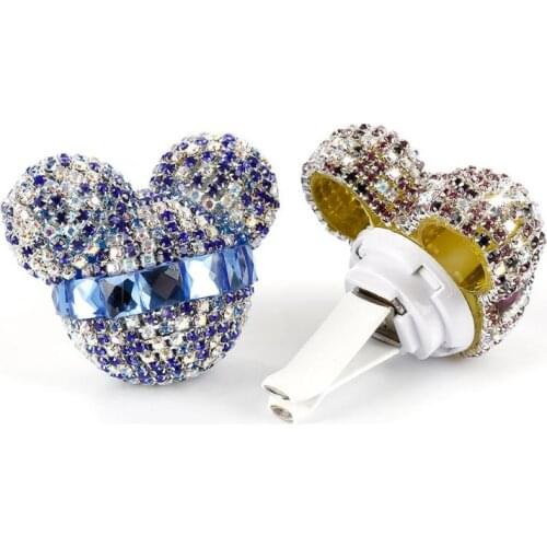 Perfume Diamond Car Air Conditioner Outlet Clip Car Air Freshener Auto Perfume Diffuser Ornaments Decor Lady Car Accessories