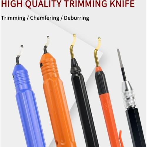 Fixed Handle Plastic Burr Pocket Knife NB1100/NG1000 Scraper for BS1010 BC2011Blades Trimming Neaten Deburring Head Cutter