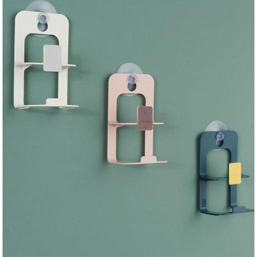 Drain Rack Double Suction Cup Rack Sink Sponge Rack Bathroom Rack Household Items PP Kitchen Drain Holder Dish Rack Over Sink
