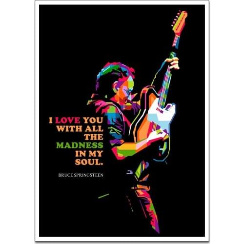 Canvas Poster Rock Singer, Creator and Guitarist Wall Art Painting Posters and Prints Wall Pictures for Home Decor No Frame