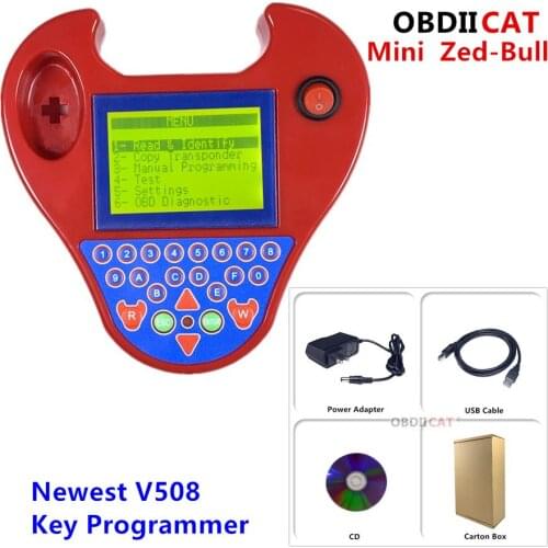 Discount price Newest V508 Super Mini Zedbull Smart Zed-Bull Key Transponder Programmer MINI ZED BULL 2 Colors Key Programmer