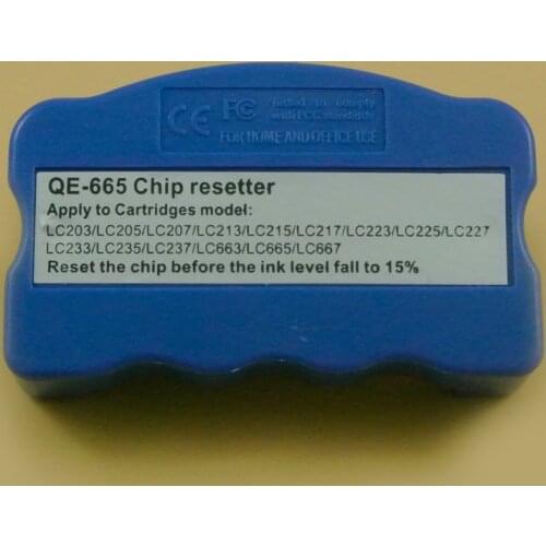 QE-565 LC203 LC205 LC207 Compatible Chip Resetter For Brother MFC-J4320 J4320 J4420 J4620 J5520 J5620 J5720 LC 203 205 Printer