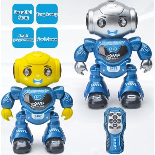 2.4G Smart Recording RC Robot Program Walking Glide Singing Dance Mutil-Function Robot Toy Kids Eductional Toy Boy RC Toy Gifts