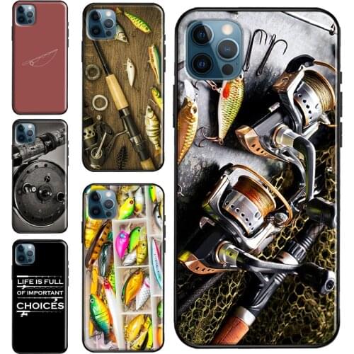 Fishing Rod Tool For iPhone 12 11 Pro Max Soft Cover For iPhone XR X XS Max 7 8 Plus SE 2020 Phone Case