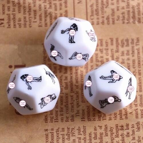 Sex Toys for Couples Adult Games Funny Sex Dice 12 Sides Sex Romance Love Humour Gambling Erotic Craps Dice Bar Toy Couple Gift