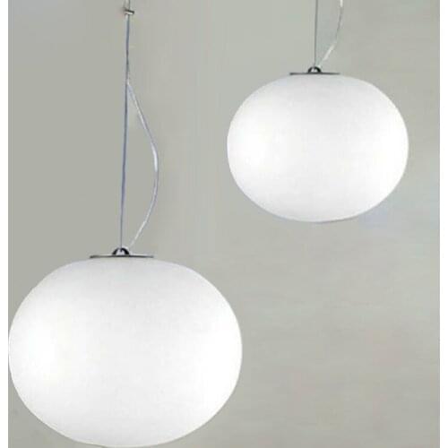 Modern Minimalist Pendant Lights Milk White Glass Ball Pendant Lamps Restaurant/Bar Lamp Diameter 18/24/33/45cm