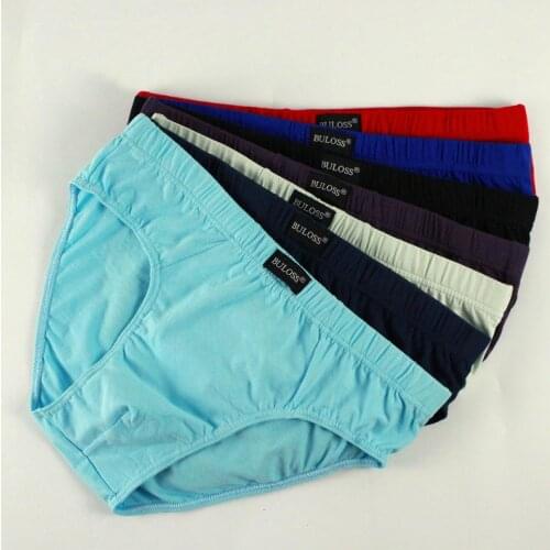 New arrival Solid Briefs Factory Direct Sale 4pcs/Lot Mens Brief Cotton Mens Bikini Underwear Pant For Men Sexy Underwear