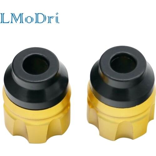 LMoDri Universal Motorcycle Shock Absorption Cup Drop Front Fork Frame Sliders Crash Pad For Yamaha Honda Kawasaki Suzuki KTM